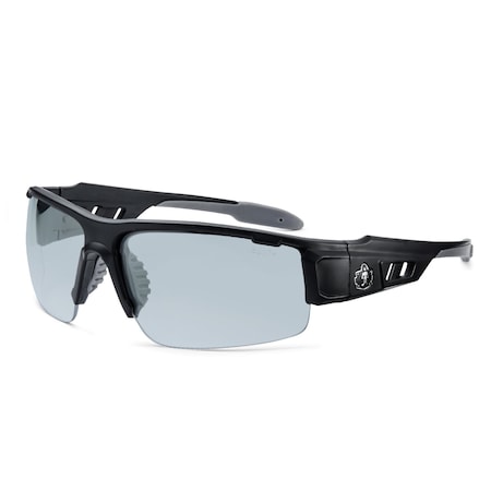Ergodyne DAGR-AFAS, Safety Glasses, Anti-Scratch & Fog-Off+, Indoor/Outdoor Lens, Matte Black Frame Frame DAGR-AFAS